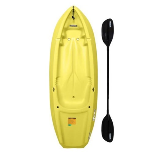 LIFETIME Wave 6' Youth Kayak (w/ paddle) - Yellow for sale at KYGUNCO.