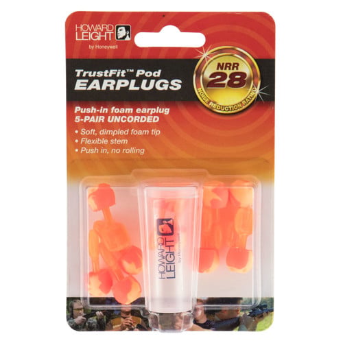 HOWARD LEIGHT TrustFit Pod Uncorded Push-In Foam Earplug 5pair for sale at KYGUNCO.