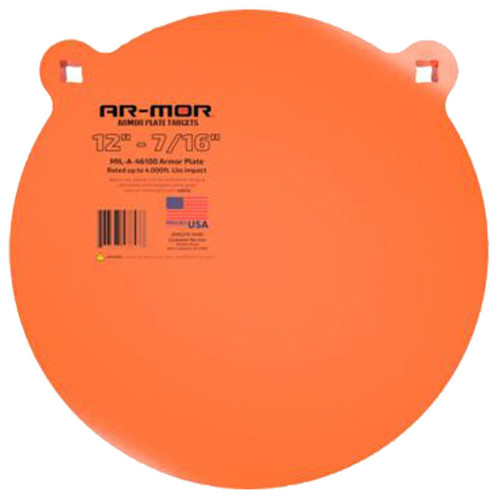 AR-MOR 12" - 7/16" Steel Gong Target - Orange for sale at KYGUNCO.