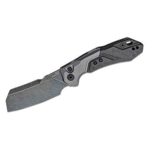 KERSHAW KNIVES Launch 14 AUTO Folding Knife 3.375" Cleaver Blade w/ Grey Anodized Aluminum Handles for sale at KYGUNCO.