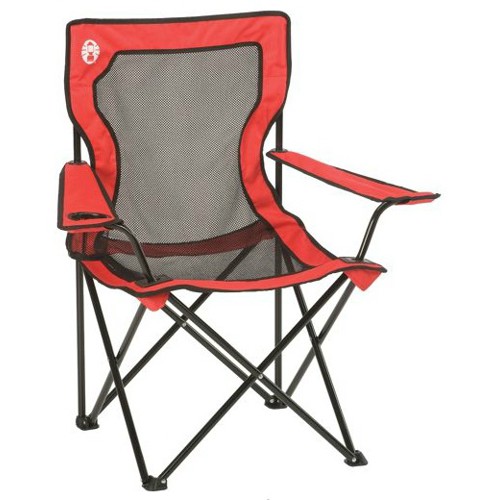 COLEMAN Broadband Mesh Quad Chair - Red / Black for sale at KYGUNCO.