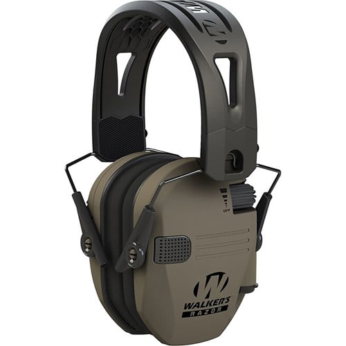 WALKER'S RAZOR TACTI-GRIP MUFF W/ RUBBER HEADBAND - FDE for sale at KYGUNCO.