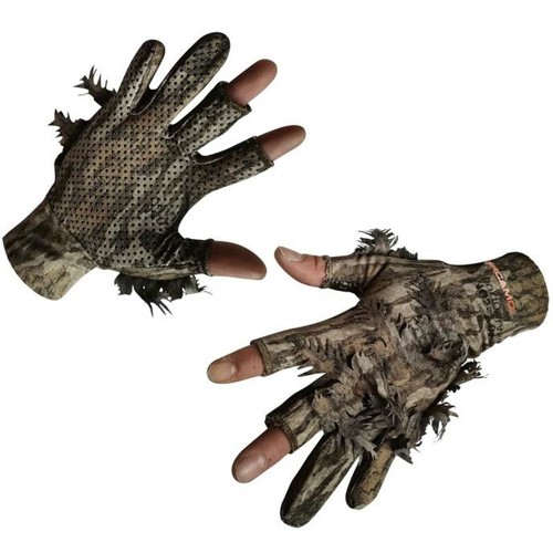 QUIKCAMO 3D Leafy Gloves (3x Fingerless) Large/XL MONB for sale at KYGUNCO.
