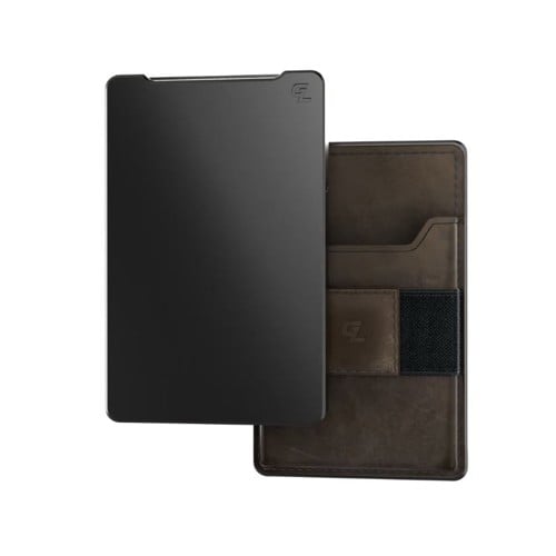 GROOVE LIFE Wallet Gun Metal Brown Leather for sale at KYGUNCO.