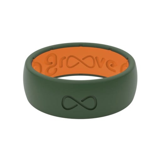 GROOVE LIFE Ring Solid Moss Green Orange for sale at KYGUNCO.