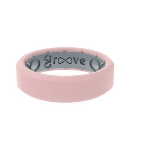 GROOVE LIFE Ring Edge Rose Quartz Thin for sale at KYGUNCO.