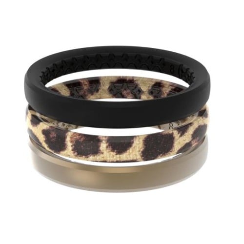 GROOVE LIFE Ring Stackable Leopard / Gold / Black for sale at KYGUNCO.