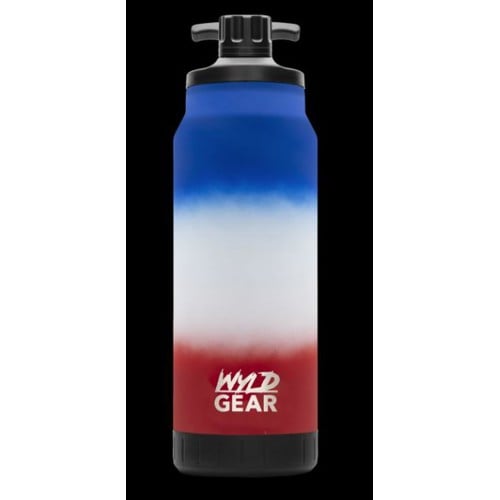WYLD GEAR Mag Flask 34 oz Red White & Blue for sale at KYGUNCO.