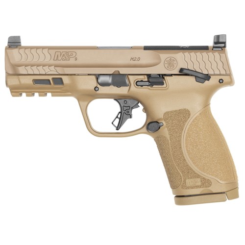 SMITH & WESSON M&P 9 M2.0 Optic Ready Thumb Safety 9mm 4" 15rd FDE for sale at KYGUNCO.