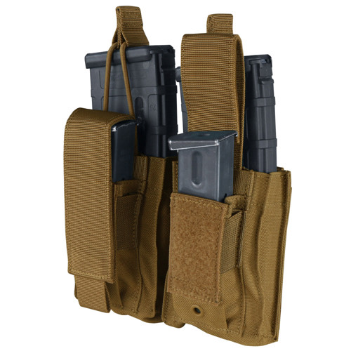 CONDOR OUTDOOR Gen2 Double Kangaroo Mag Pouch - Coyote Brown for sale at KYGUNCO.