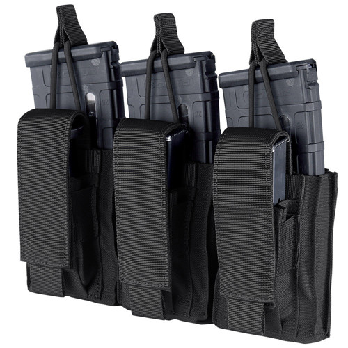 CONDOR OUTDOOR Gen2 Triple Kangaroo Mag Pouch - Black for sale at KYGUNCO.