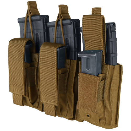 CONDOR OUTDOOR Gen2 Triple Kangaroo Mag Pouch - Coyote Brown for sale at KYGUNCO.