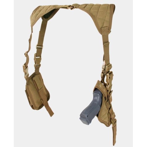 CONDOR OUTDOOR Vertical Shoulder Holster - Coyote Brown for sale at KYGUNCO.