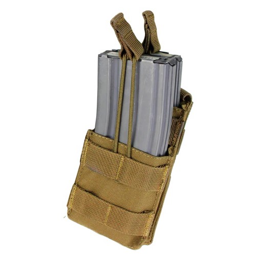 CONDOR OUTDOOR Single Stacker M4 Mag Pouch Coyote Brown for sale at KYGUNCO.