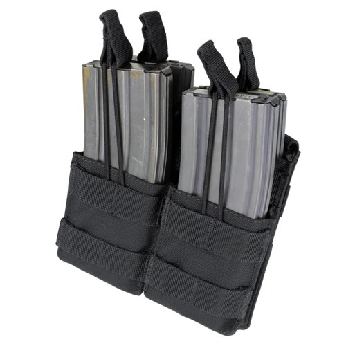 CONDOR OUTDOOR Double Stacker M4 Mag Pouch Black for sale at KYGUNCO.