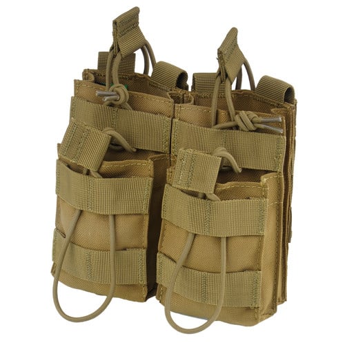 CONDOR OUTDOOR Double Stacker M4 Mag Pouch Coyote Brown for sale at KYGUNCO.