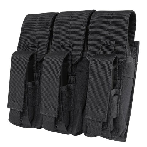 CONDOR OUTDOOR Triple AK Kangaroo Pouch Black for sale at KYGUNCO.