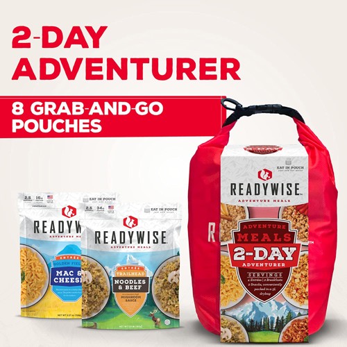 READY WISE 2-Day Adventure Kit (Freeze Dried Meals / Dry Bag) for sale at KYGUNCO.
