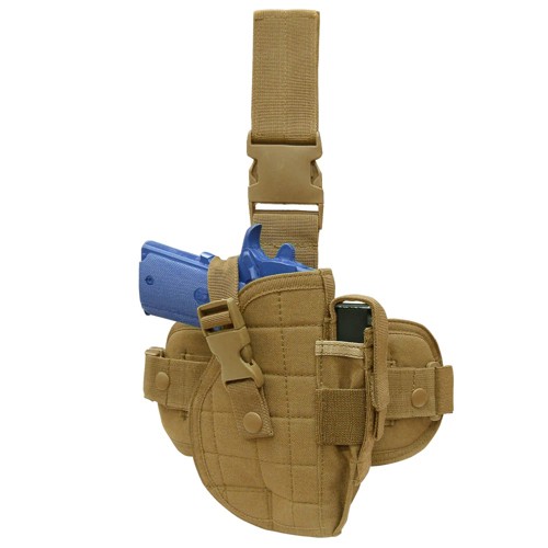 CONDOR OUTDOOR Universal Leg Holster Coyote Brown for sale at KYGUNCO.