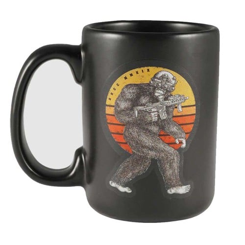 BLACK RIFLE COFFEE Tactisquatch Ceramic Green Mug 14oz for sale at KYGUNCO.