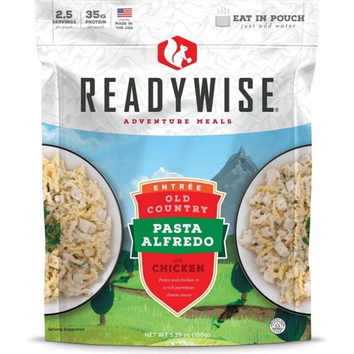 READY WISE Old Country Pasta Alfredo w/ Chicken - 2.5 Serving / 5.29 Oz. for sale at KYGUNCO.