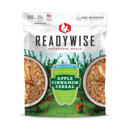 READY WISE Breakfast Appalachian Apple Cinnamon Cereal - 4.7 Oz for sale at KYGUNCO.