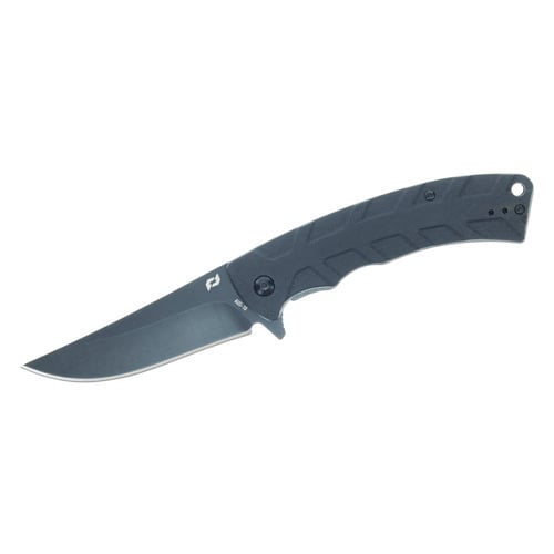 SCHRADE Delta Class Ferocity Assisted Flipper Knife 3.5" Trailing Point Blade - Black G10 Handles for sale at KYGUNCO.
