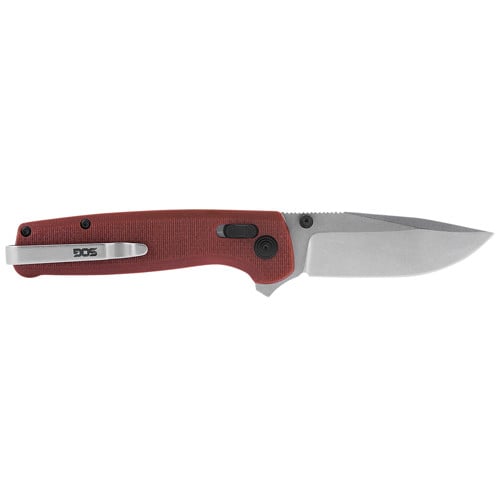 SOG Terminus XR 2.95" Clip Point Blade - Crimson G10 Grips for sale at KYGUNCO.