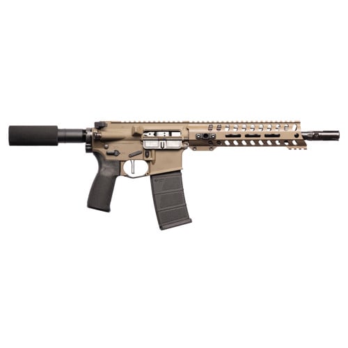 POF Minuteman 5.56 NATO 10.5" 30rd Semi-Auto AR15 Pistol - Black / Patriot Brown for sale at KYGUNCO.