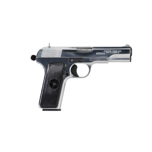 ZASTAVA M70AA 9mm 4.5" 9rd - Nickel/Chrome for sale at KYGUNCO.