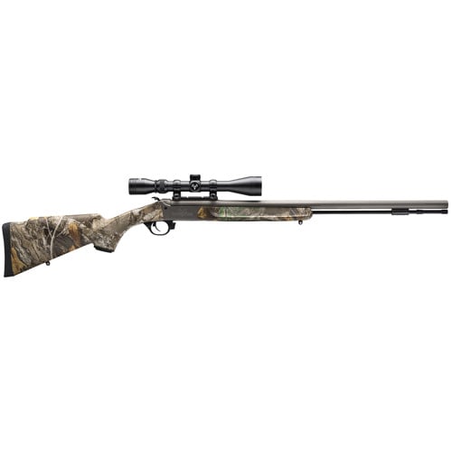 TRADITIONS NitroFire 50 Caliber 26" Muzzleloader w/ 3-9x40 Scope - Stainless / Realtree Edge for sale at KYGUNCO.
