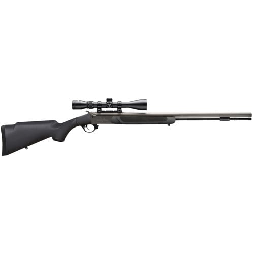TRADITIONS NitroFire 50 Caliber 26" Muzzleloader w/ 3-9x40 Scope - Stainless / Black for sale at KYGUNCO.