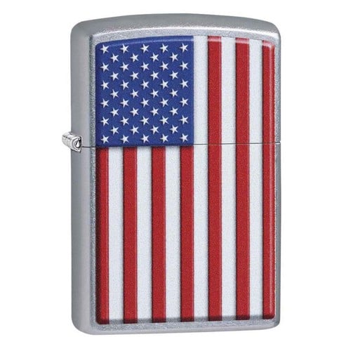 ZIPPO Windproof Lighter - Patriotic Street Chrome for sale at KYGUNCO.