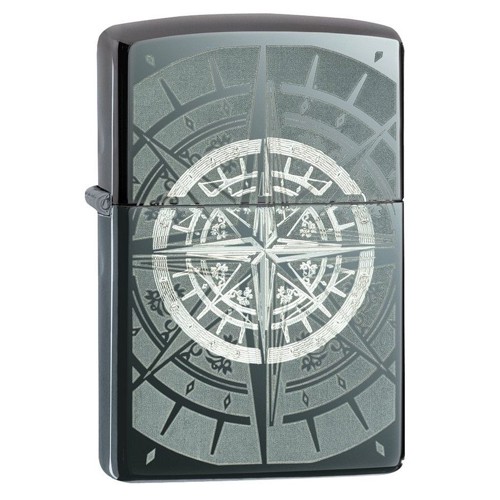 ZIPPO Windproof Lighter - Compass / Black Ice for sale at KYGUNCO.