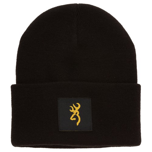 BROWNING Still Water Beanie w/ Buckmark Logo - Black for sale at KYGUNCO.