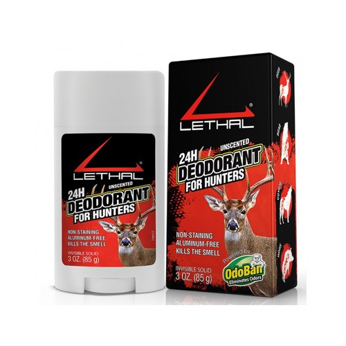 LETHAL PRODUCTS 24 Hour Deodorant Stick 3 oz Twist Bottom for sale at KYGUNCO.