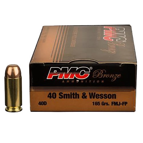 PMC Bronze Battle Pack 40 S&W 165 gr Full Metal Jacket Ammunition | 300 Rounds for sale at KYGUNCO.