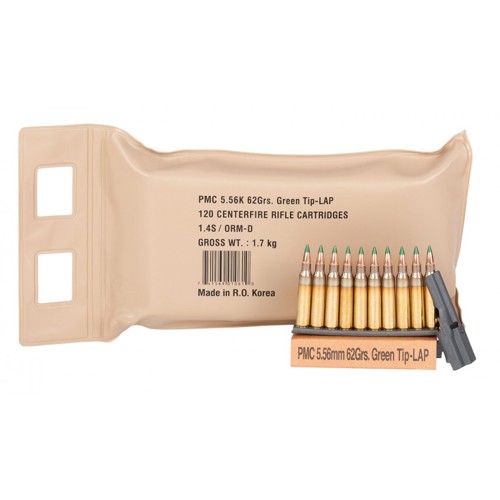 PMC 5.56x45mm NATO 62Gr Battle Pack LAP 120rd for sale at KYGUNCO.
