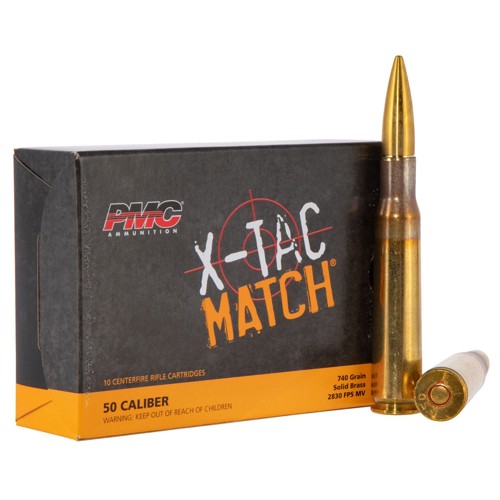 PMC 50 BMG 740Gr Match Brass Solid 10rd for sale at KYGUNCO.