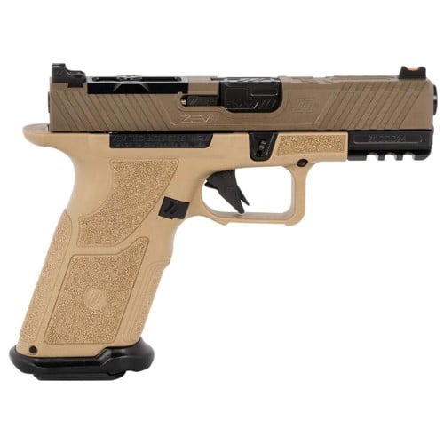ZEV TECHNOLOGIES OZ9c Elite 9mm 17rd Semi-Auto Pistol w/ X Grip - FDE for sale at KYGUNCO.