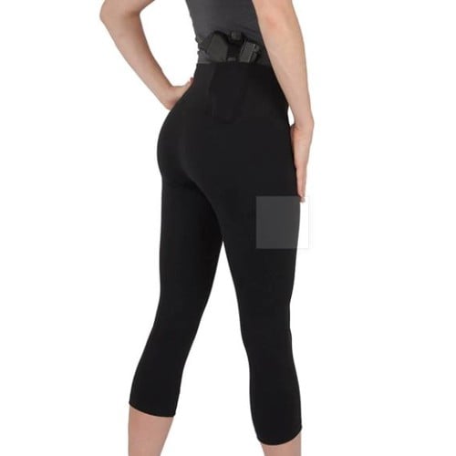 UNDERTECH Women's Concealed Carry Original Leggings Crop Length Right Hand | Black for sale at KYGUNCO.