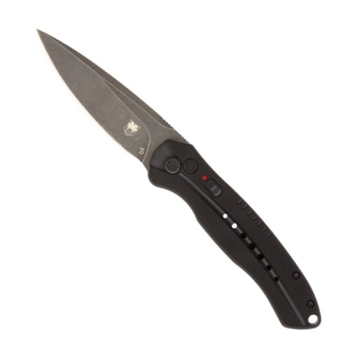 COBRATEC Diablo Black Auto Folding Knife Side Button for sale at KYGUNCO.