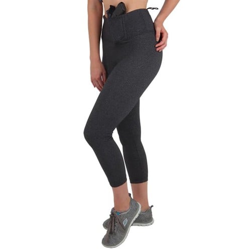 UNDERTECH Women's Concealed Carry Original Leggings - Crop Length | Right Hand | Gray for sale at KYGUNCO.