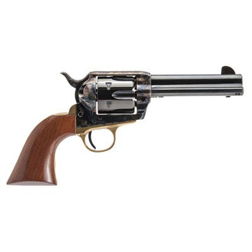 CIMARRON Pistolero Pre War 357 MAG 4.75" 6rd Revolver - Case Hardened / Walnut for sale at KYGUNCO.