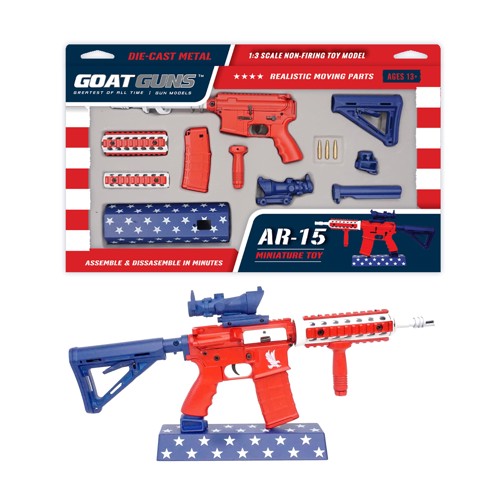 GOAT GUNS Mini AR15 Model w/ Mini Suppressor & Display Stand (USA) for sale at KYGUNCO.
