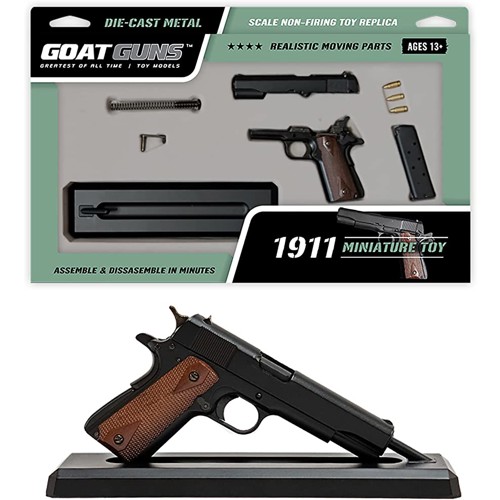GOAT GUNS Mini 1911 Model w/ Display Stand (Cycles Dummy Rounds) for sale at KYGUNCO.
