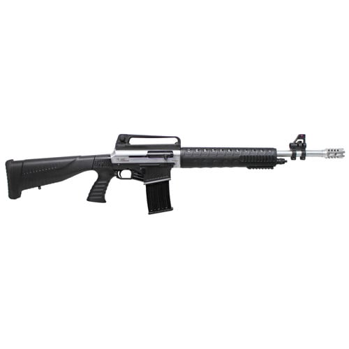 IVER JOHNSON Stryker 12 Gauge 3" 20" 5rd AR Style Semi-Auto Shotgun - Nickel / Black for sale at KYGUNCO.