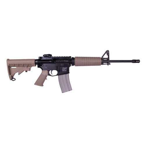 DEL-TON DT Sport Mod2 5.56 NATO 16" 30rd Semi-Auto Rifle - Black / FDE for sale at KYGUNCO.
