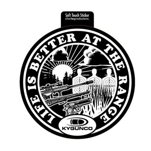 KYGUNCO Life Is Better At The Range Sticker for sale at KYGUNCO.