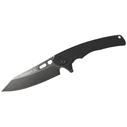 REMINGTON EDC Coping Folder G10 Black D2 Stonewashed 4" for sale at KYGUNCO.